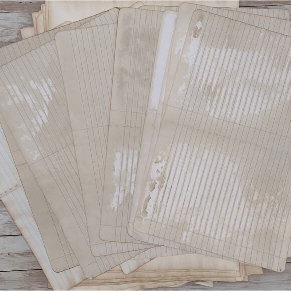 Dyed Paper Seconds: Imperfect Eco Dyed Paper Mix with Dictionary Prints - Picture 8 of 13